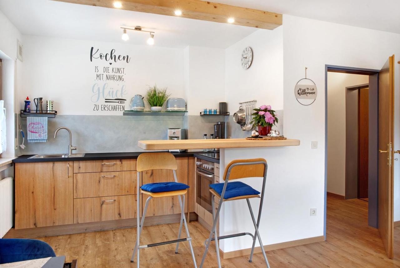 Aschaubichl - Wohnung Enzian Grainau Bagian luar foto